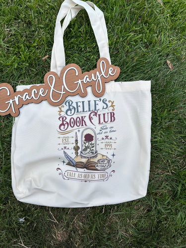 Belle's Book Club Tote