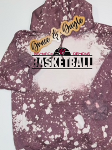 BHS Demon Basketball Bleached Hoodie