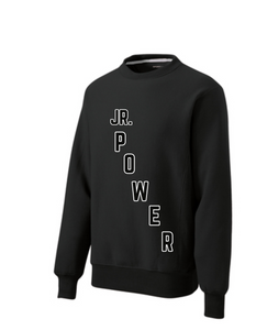 Heavyweight Black Jr. Power Crewneck