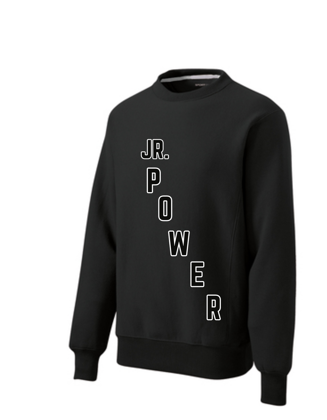 Heavyweight Black Jr. Power Crewneck