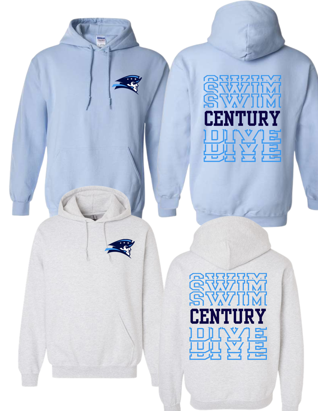 Patriot Swim Blue Echo Hood