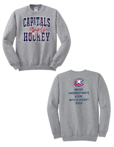 Capitals GIRLS Hockey Retro Crew