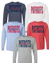 Patriots script long sleeve