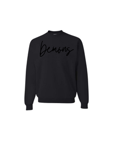 Demon Script Puff Sweatshirt