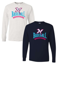 Naturals Baseball Long Sleeve Pink/Teal