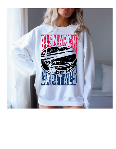 Caps Grunge Crewneck