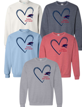 CHS Girls Soccer Scribble Heart Crewneck
