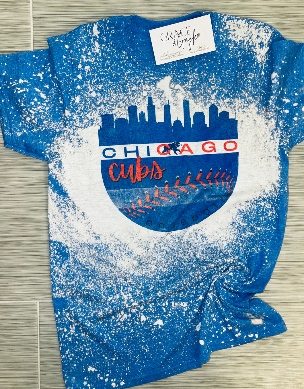 Chi Cubs Bleached T