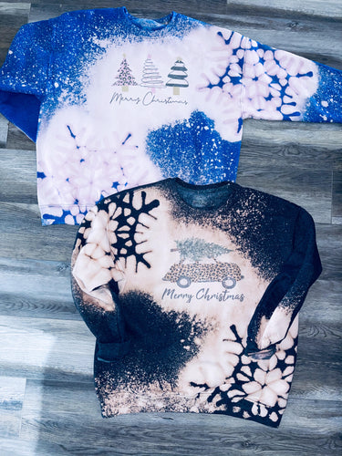 Christmas Bleached Crew