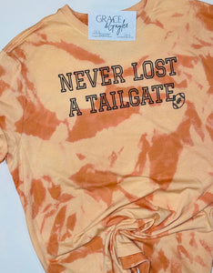 Never Lost a Tailgate Acid wash t- RTS