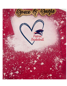 CHS Basketball Scribble Heart - Crewneck