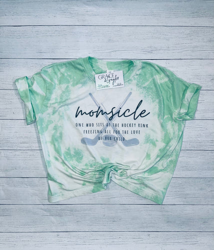 Momsicle Acid wash Crop T