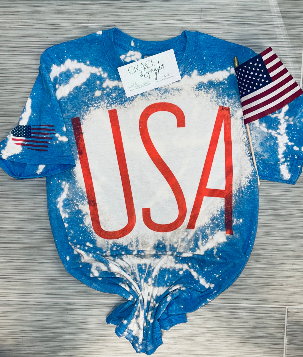 USA bleached t